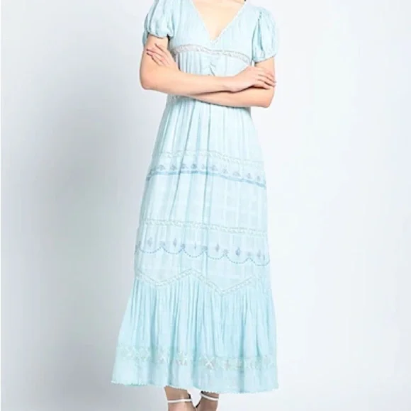 LoveShackFancy Sky Maxi Dress - Picture 3 of 14